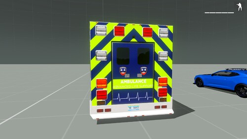 Ambulance Back Fire Department Car Skin | Atlantik Gaming