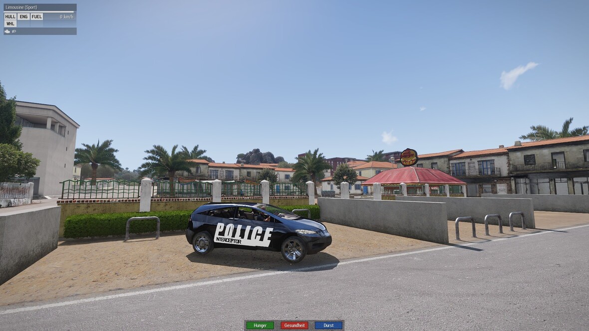 Amerikanische Polizei Limousine