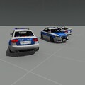 Audi RS4 Polizei Hinten